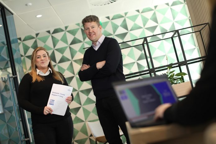 Bank of Ireland Chief People Officer, Matt Elliott and Head of Group Employee Relations, Joanne Healy. Matt Elliot CPO BOI and Joanne Healy Group Employee Relations BOI