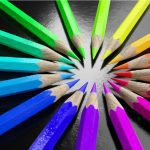 range of coloured pencils symbolising diversity