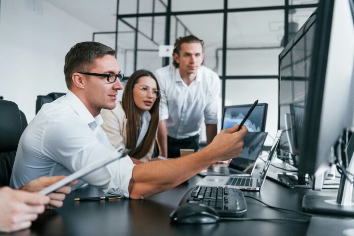 Group of office workers