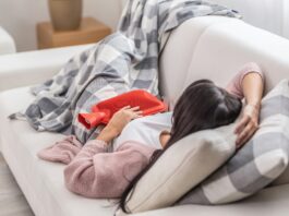 Employee at home on sick leave